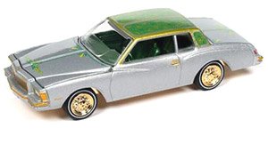 1978 Chevy Monte Carlo Scraping) Silver / Laylow Lime (Diecast Car)
