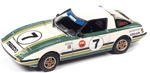 1981 Mazda RX-7 Mazda Racing Livery #7 Green (Diecast Car)