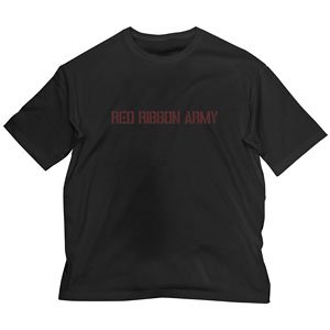 Dragon Ball Red Ribbon Army Big Silhouette T-Shirt Black XL (Anime Toy)
