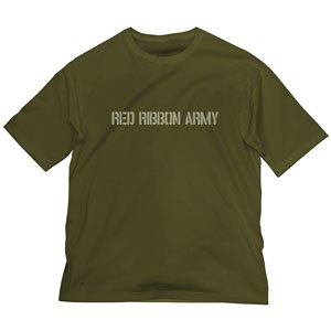 Dragon Ball Red Ribbon Army Big Silhouette T-Shirt Moss L (Anime Toy)