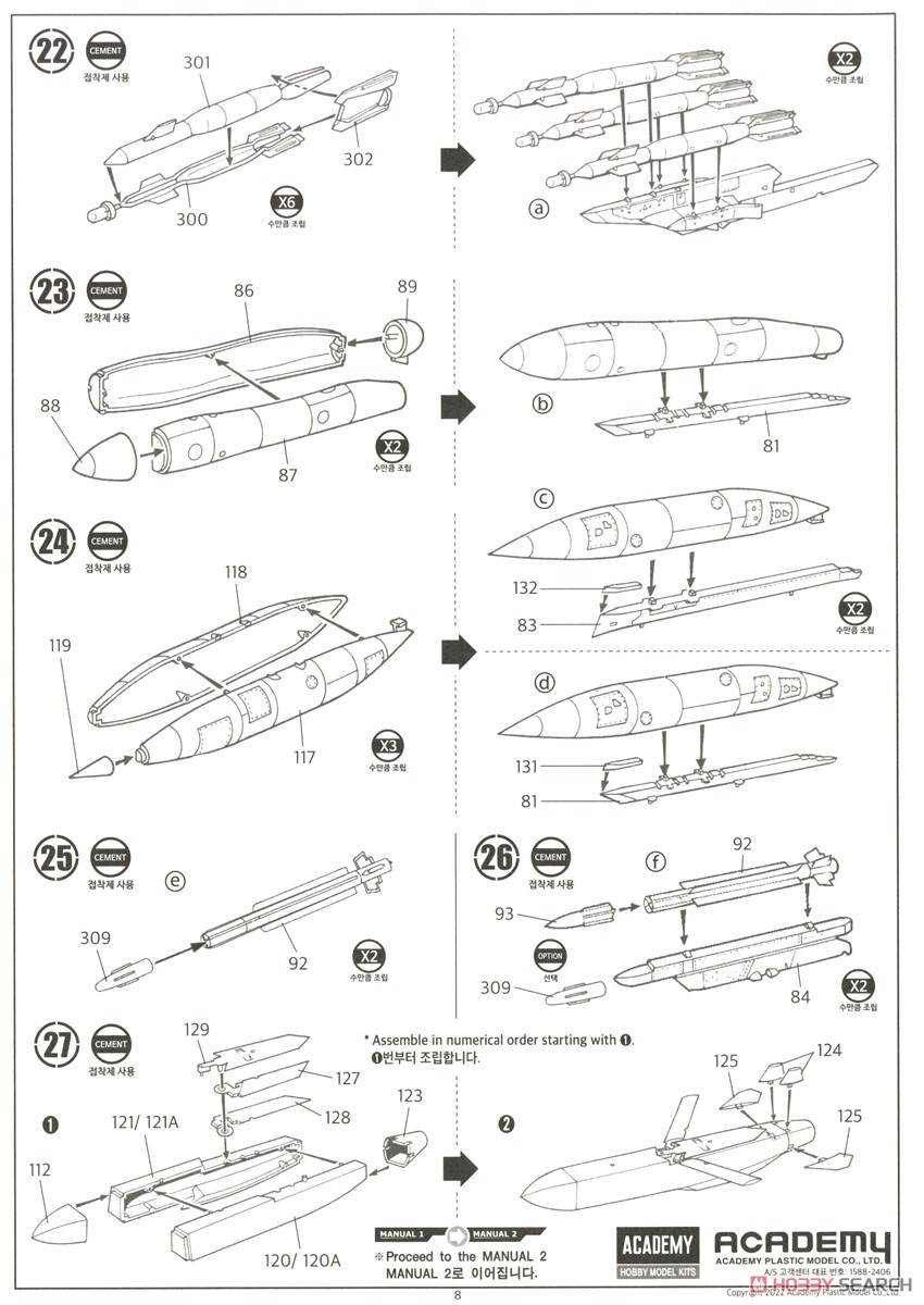 Dassault Rafale C `EC 1/7 Provence 2012` (Plastic model) Assembly guide7