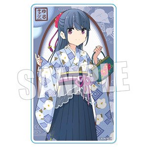 Acrylic Card Laid-Back Camp Season 2 Rin Shima Kimono Ver. (Anime Toy)