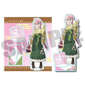 Acrylic Stand Laid-Back Camp Season 2 Nadeshiko Kagamihara Kimono Ver. (Anime Toy)