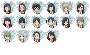 明日ちゃんのセーラー服 トレーディング缶バッジ (16個セット) (キャラクターグッズ)