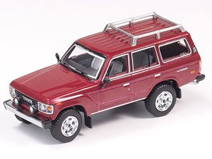 トヨタ ランドクルーザー 60 - LHD (ルーフラック & スポットライト付) レッド (ミニカー)