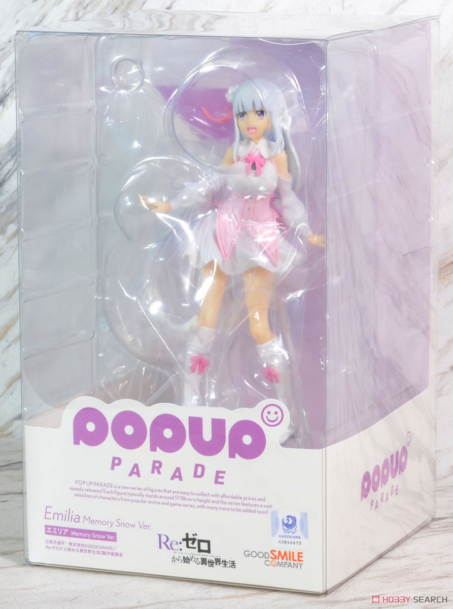 Pop Up Parade Emilia: Memory Snow Ver. (PVC Figure) Package1