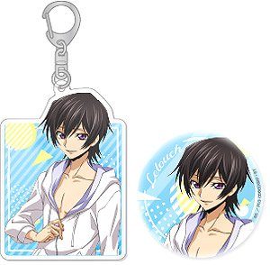 Code Geass Lelouch of the Rebellion Acrylic Key Ring & Can Badge Set Lelouch (Anime Toy)