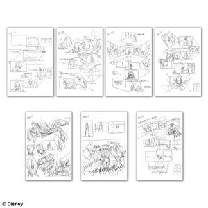 Kingdom Hearts Postcard Set Illustrated by Tetsuya Nomura B Type (Anime Toy)