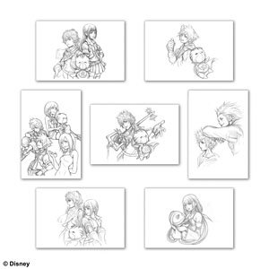 キングダム ハーツ ポストカードセット Illustrated by TETSUYA NOMURA Cタイプ (キャラクターグッズ)