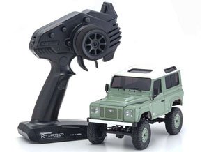 MINI-Z 4x4 Ready Set Land Rover Defender 90 Heritage Grasmere Green / Alaska White (RC Model)