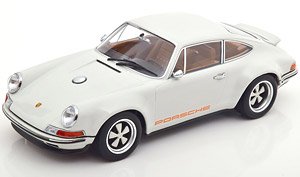 Singer 911 Coupe lightgrey/orange (ミニカー)