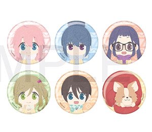 Laid-Back Camp Fuwaponi Series Mat Can Badge Set School Uniform Ver. (Anime Toy)