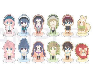 Laid-Back Camp Fuwaponi Series Acrylic Stand Complete Box (Set of 12) (Anime Toy)