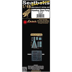 Hawker Sea Fury - Zb Type- Seatbelts (Plastic model)