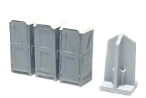 211039 (N) Temporary Toilet (Gray) (Model Train)