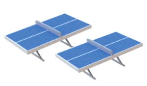 211059 (N) Ping Pong Table (2 Pieces) (Model Train)