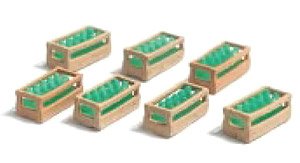 211049 (N) 木箱 (緑色ビン) (7個入り) (鉄道模型)