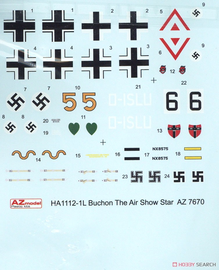 HA-1112M-1L ブチョン 「エアショースター」 (プラモデル) 中身2