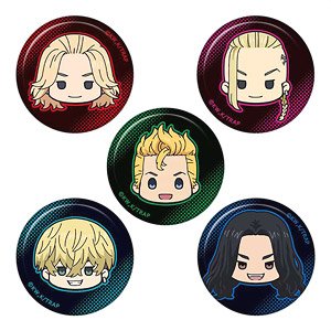 TV Animation [Tokyo Revengers] Churu Chara Mini Can Badge (Set of 5) (Anime Toy)