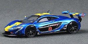 マクラーレン P1 GTR ブルー/イエロー (ミニカー)