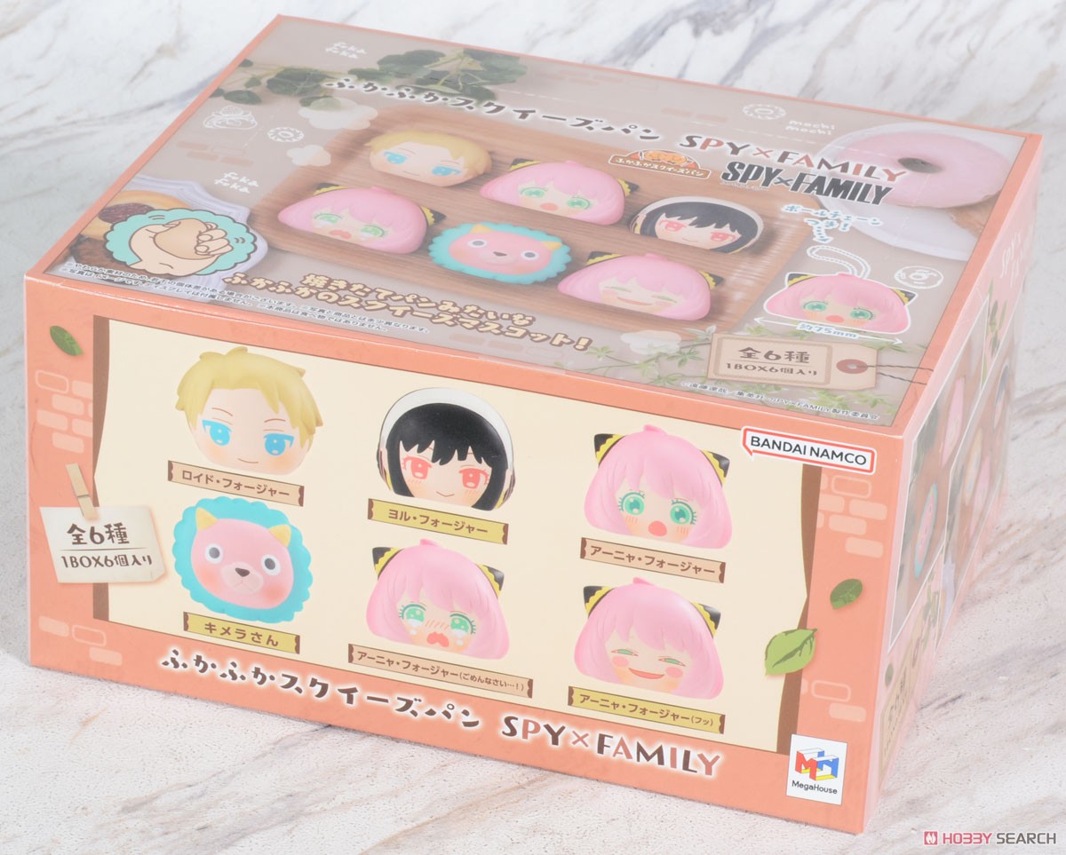 Fukafuka Squeeze Bread Spy x Family (Set of 6) (Anime Toy) Package1
