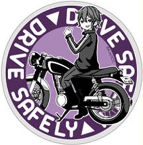 Laid-Back Camp Reflector Magnet Sticker 19 Saki Shima & Bike (Anime Toy)