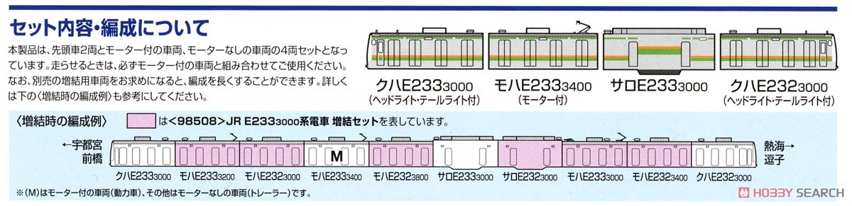 J.R. Series E233-3000 Electric Train Standard Set A (Basic 4-Car Set) (Model Train) About item3