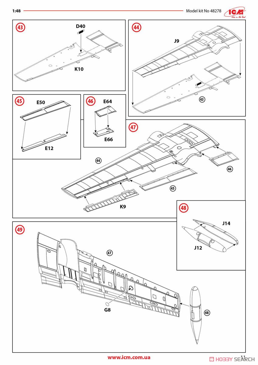 B-26K Counter Invader (Early) (Plastic model) Assembly guide11