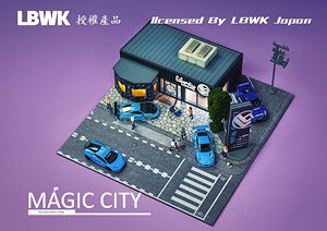 LBWK Diorama (w/LED Light) Shop Area (Diecast Car)