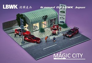 LBWK Diorama (w/LED Light) Showroom (Diecast Car)