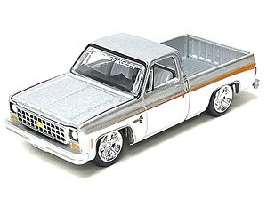 1980 Chevrolet Silverado Silver / White (Diecast Car)