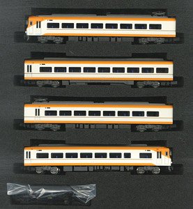 Kintetsu Series 12410 (12414 Formation, New Color, w/Open Gangway Door Parts) Additional Four Car Formation Set (without Motor) (Add-on 4-Car Set) (Pre-colored Completed) (Model Train)