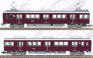 Hankyu Series 6000 Kobe Line 6016 Formation Additional Two Lead Car Set (without Motor) (Add-on 2-Car Set) (Pre-colored Completed) (Model Train)