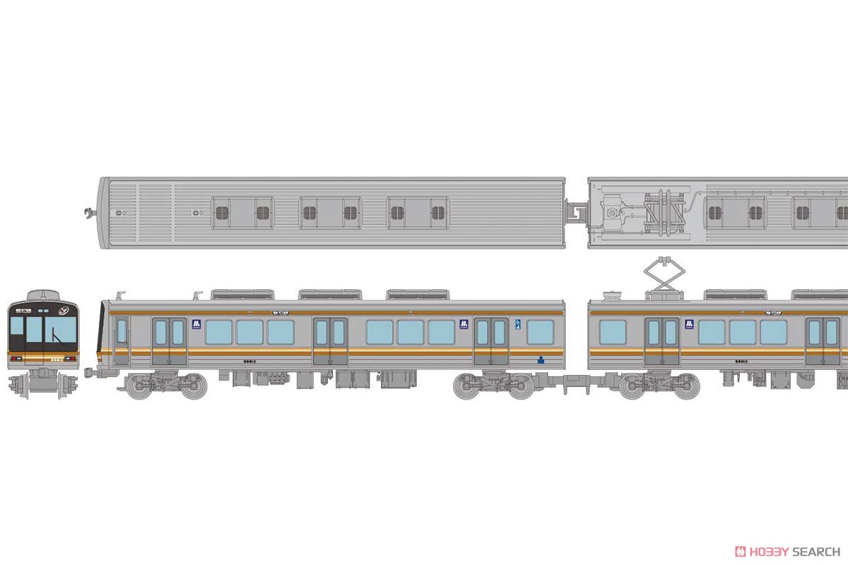 The Railway Collection Osaka Metro Series 66 Non-Renewaled Car (Sakaisuji Line Formation 12) Standard Four Car Set (Basic 4-Car Set) (Model Train) Other picture1