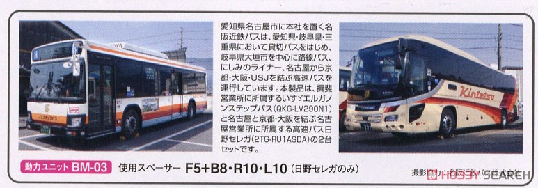 ザ・バスコレクション 名阪近鉄バス2台セット (2台セット) (鉄道模型) 解説1