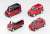 The Car Collection Basic Set `Select` Red (4 Car Set) (Model Train) Item picture1