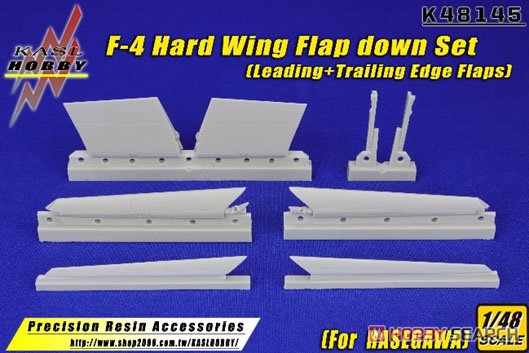 F-4 Hard Wing Flap Down Set (Leading + Trailing Edge Flaps) (for Hasegawa) (Plastic model) Other picture1