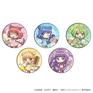 Can Badge [Tokyo Mew Mew New] 01 Makeup Ver. (Photo Chara) (Set of 5) (Anime Toy)