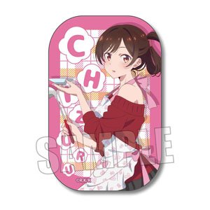 Square Can Badge Rent-A-Girlfriend Chizuru Mizuhara Apron Ver. (Anime Toy)