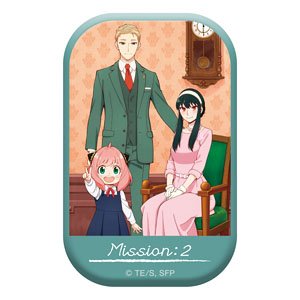 SPY×FAMILY スクエア缶バッジ MISSION：2 「妻役を確保せよ」 メインビジュアル (キャラクターグッズ)