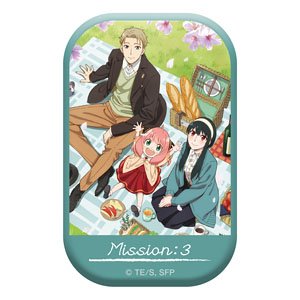 SPY×FAMILY スクエア缶バッジ MISSION：3 「受験対策をせよ」 メインビジュアル (キャラクターグッズ)