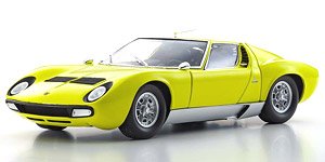 Lamborghini Miura P400SV (Yellow/Silver) (Diecast Car)