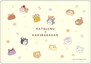キャラクリアケース 「松犬×カピバラさん」 01 散りばめデザイン (グラフアート) (キャラクターグッズ)