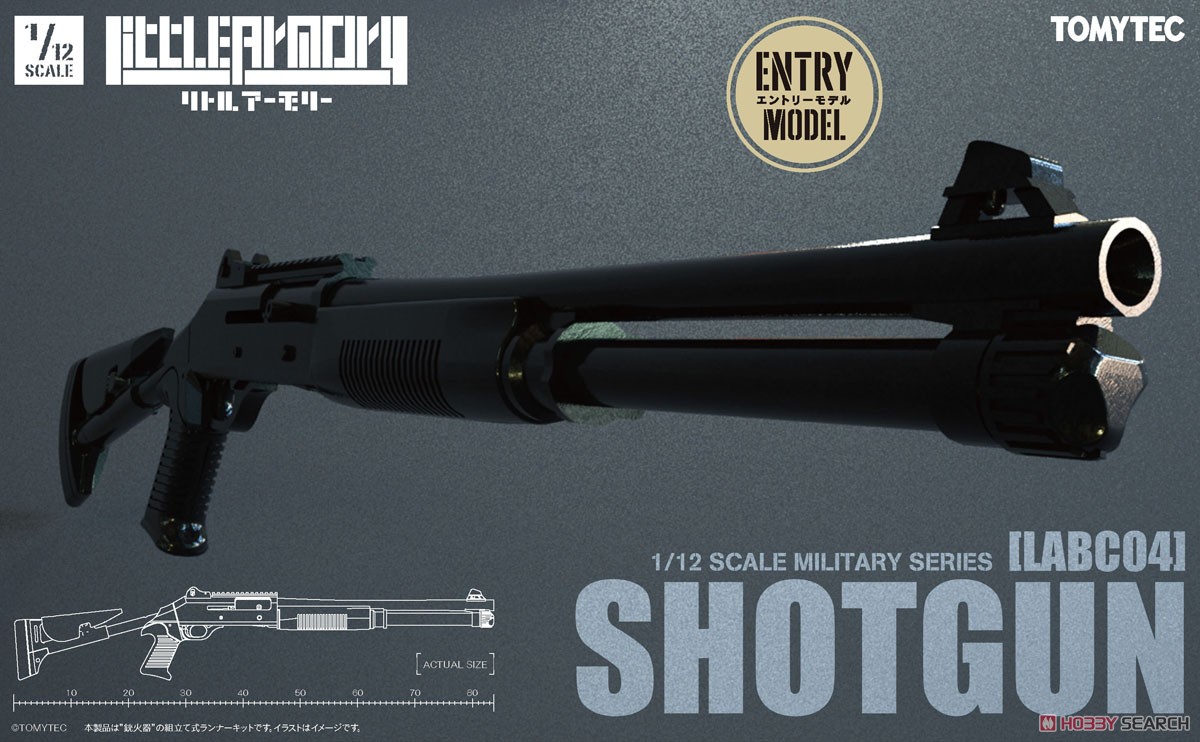1/12 Little Armory (LABC04) Shotgun (Plastic model) Package1