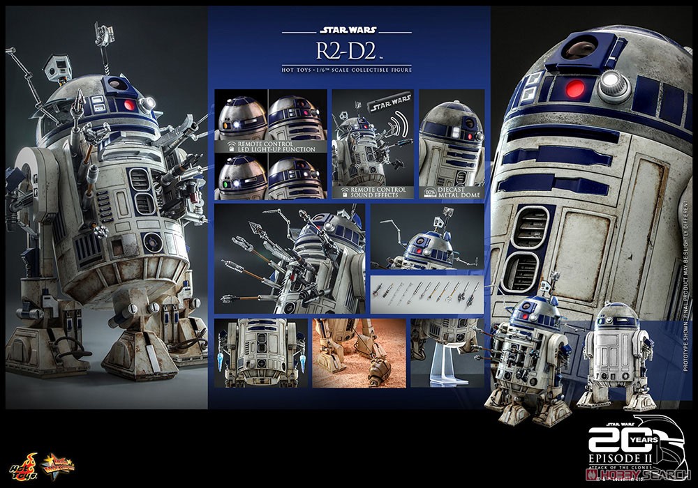 【ムービー・マスターピース】 『スター・ウォーズ エピソード2/クローンの攻撃』 1/6スケールフィギュア R2-D2 (完成品) 商品画像15