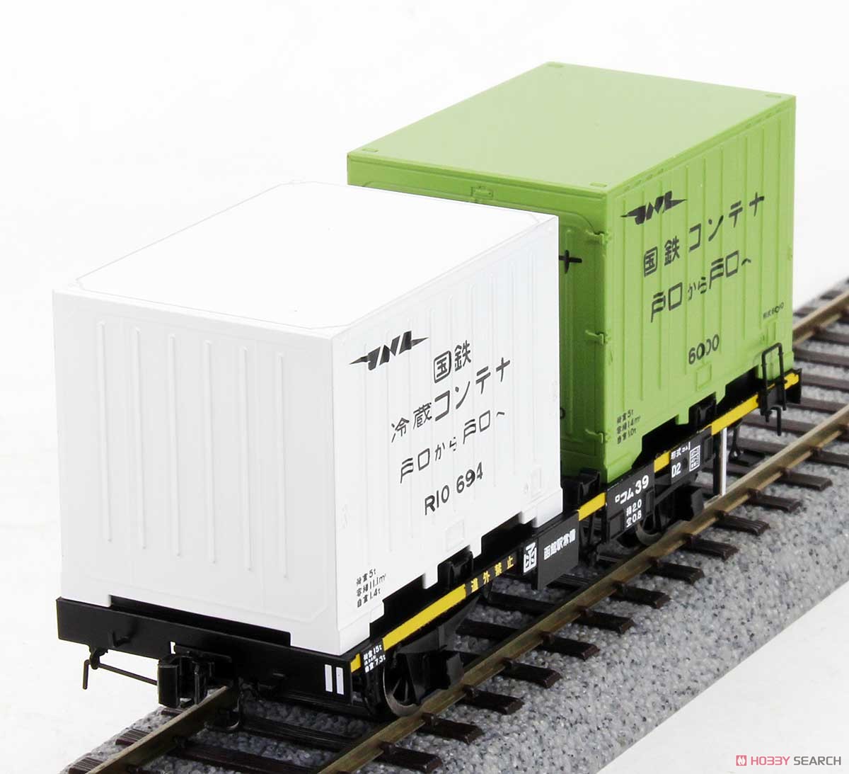 16番(HO) 【特別企画品】 国鉄 コム1形 2軸コンテナ車 (ロコム39) 塗装済完成品 (塗装済み完成品) (鉄道模型) 商品画像2