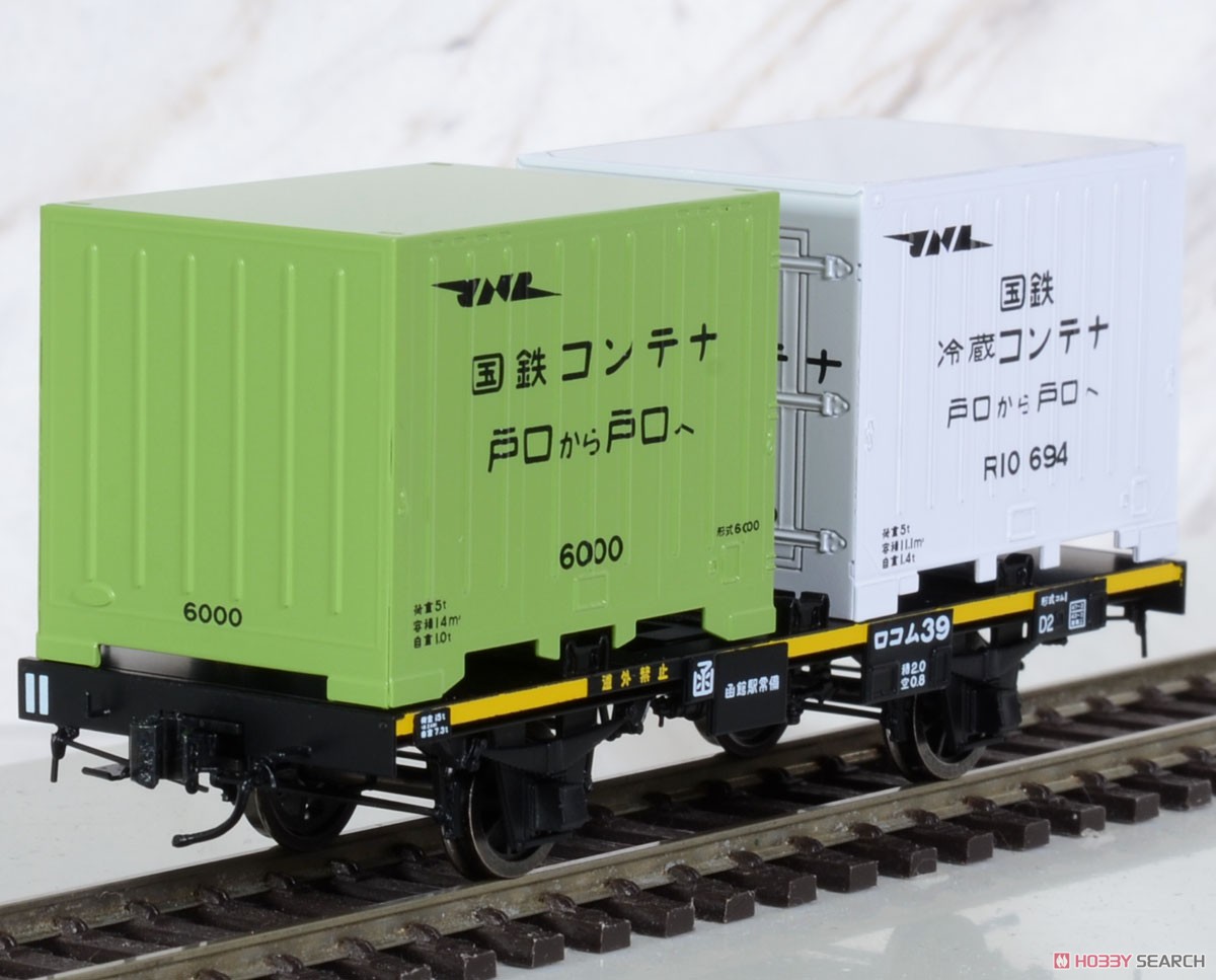 16番(HO) 【特別企画品】 国鉄 コム1形 2軸コンテナ車 (ロコム39) 塗装済完成品 (塗装済み完成品) (鉄道模型) 商品画像5