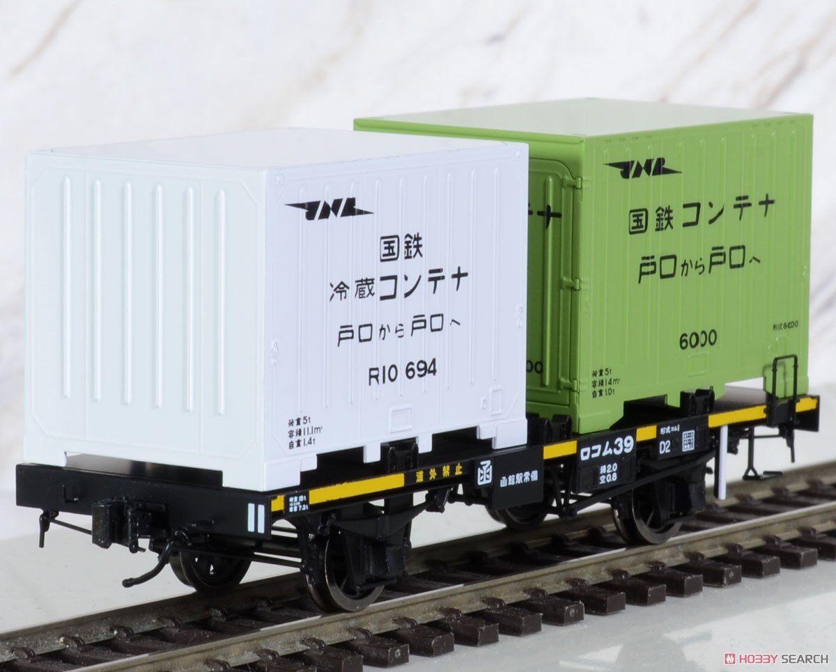 16番(HO) 【特別企画品】 国鉄 コム1形 2軸コンテナ車 (ロコム39) 塗装済完成品 (塗装済み完成品) (鉄道模型) 商品画像6