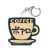 名探偵コナン 喫茶ポアロシリーズ アクリルキーホルダー エプロンロゴ A ブラック (キャラクターグッズ) 商品画像1