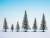 32828 Snow-Covered Fir Trees 35-90mm (25 Pieces) (Model Train) Item picture1